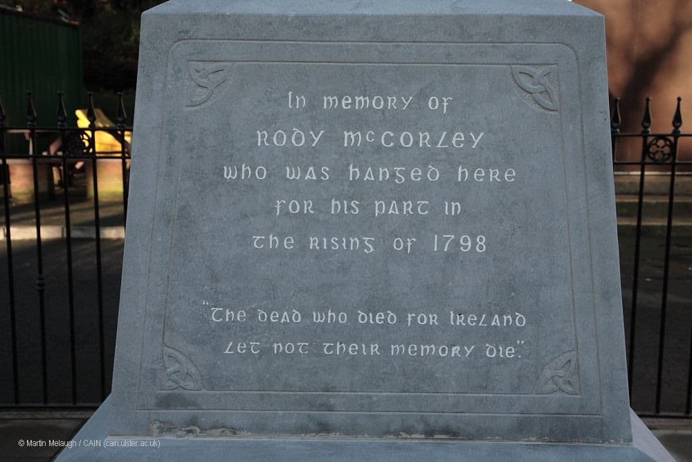 Roddy McCorley memorial