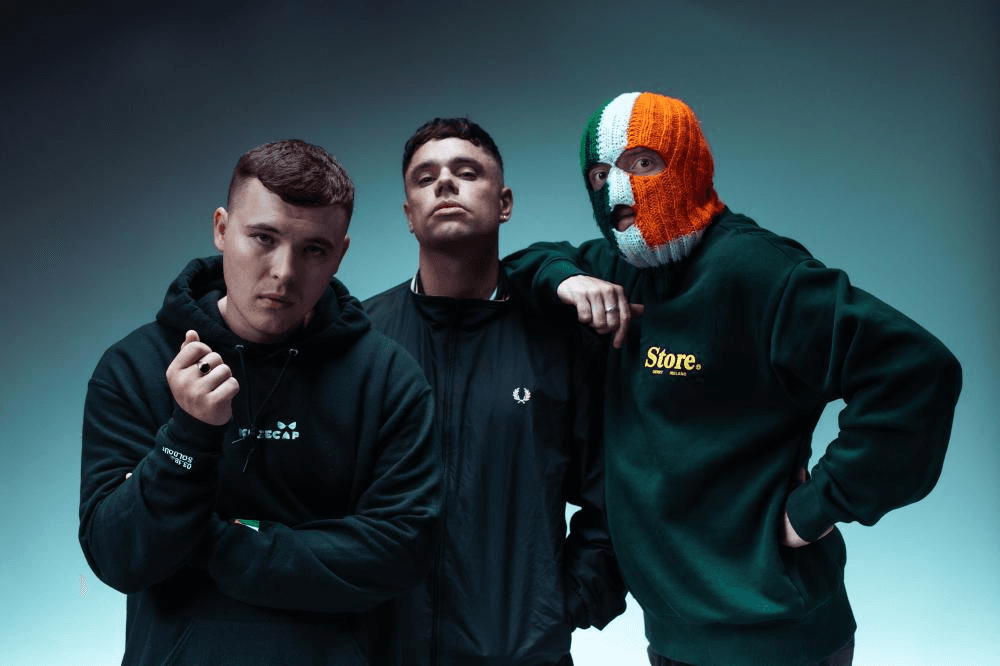 Kneecap, left to right Mo Chara, Móglaí Bap, and DJ Próvaí